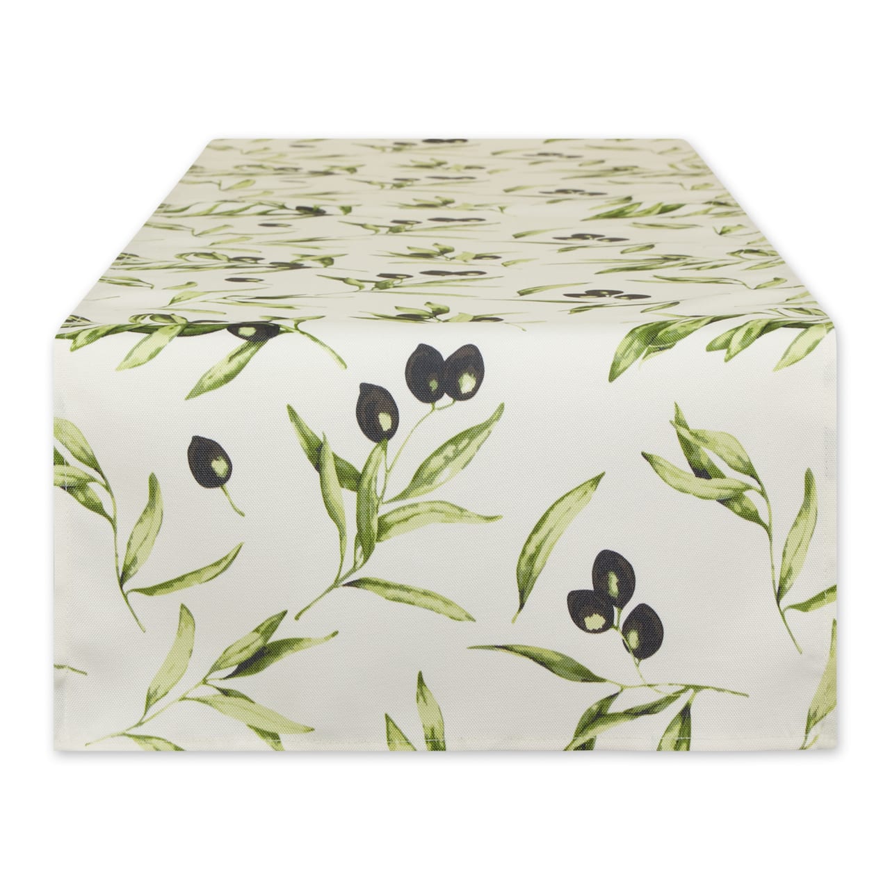 Olives Print Outdoor Table Runner,, 14" x 72"